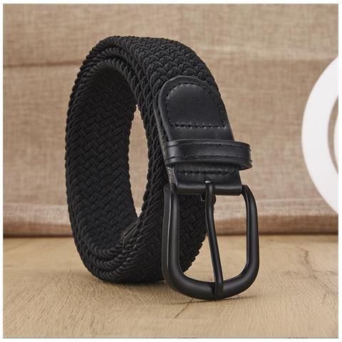 Cintura Elastica Intrecciata Senza Fori Black S - Foto 5