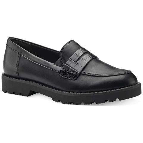Black Casual Closed Loafers Mocassino Sintetico E Tessile Scarpe Donna Nero Eu 36, 1-24312-41 020 - Foto 1