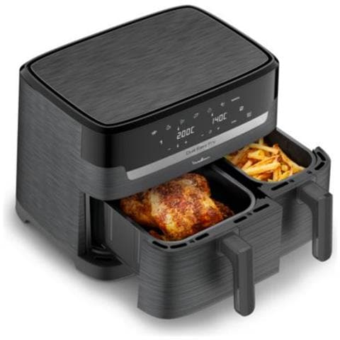 Dual Easy Fry EZ901H20 friggitrice Doppia 8,3 L Indipendente 2700 W Friggitrice ad aria calda Antracite, Grigio - Foto 1