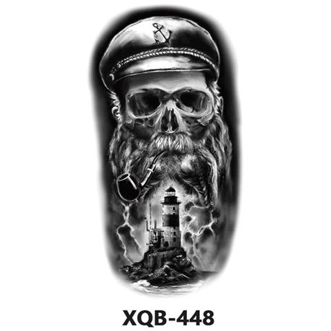 Adesivo Per Tatuaggio Temporaneo Nero, Body Art Realistica E Impermeabile 12 - Foto 1