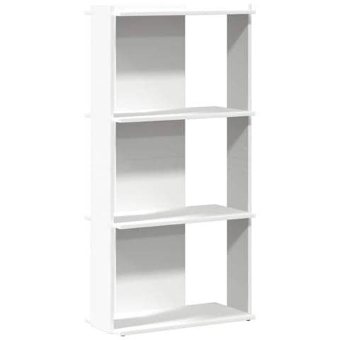 Libreria A 3 Ripiani Bianca 60x30x120 Cm In Legno Multistrato - Foto 2