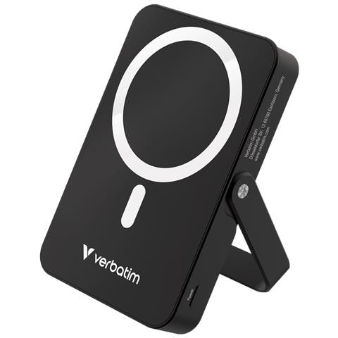 Charge 'n' Go Magnetic Wireless Polimeri di litio (LiPo) 10000 mAh Carica wireless Nero - Foto 1