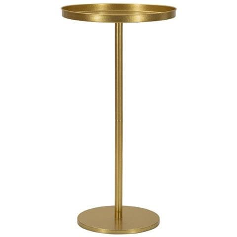 Tavolino Mf579 - Oro - Metallo - 41x41x80 Cm - Foto 1