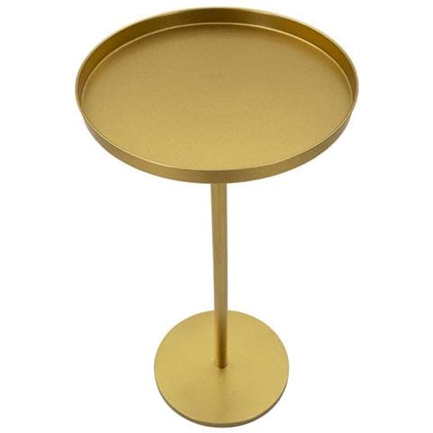 Tavolino Mf579 - Oro - Metallo - 41x41x80 Cm - Foto 2