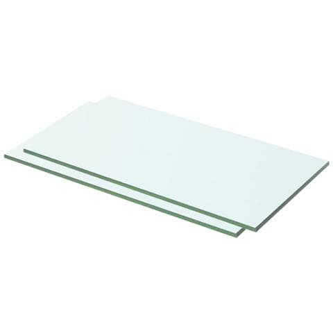 Mensole In Vetro Trasparente 2 Pz 50x20 Cm - Foto 2