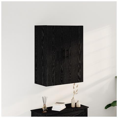 Armadio da Muro  Nero Quercia 69,5x34x90 cm Legno Ingegnerizzato - Foto 2