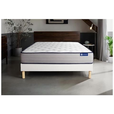 Kit Rete E Materasso Matrimoniale Actilatex Form 140x190cm - Spessore : 22cm - Lattice E Memory Foam - Rigido - Foto 1