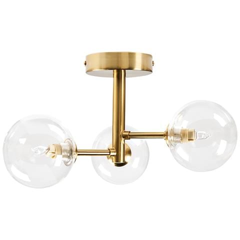 Plafoniera Maricao Vetro Ottone - Foto 2