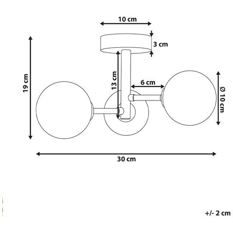 Plafoniera Maricao Vetro Ottone - Foto 7