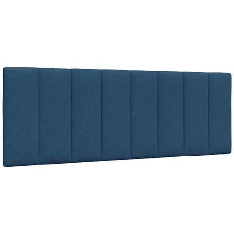 Cuscino Testiera Blu 120 cm in Tessuto - Foto 1