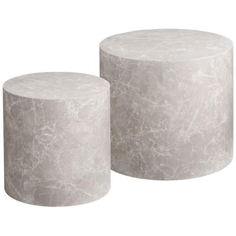 Tavolino Prague - Grigio - Mdf - 48x48x40 Cm - Foto 1