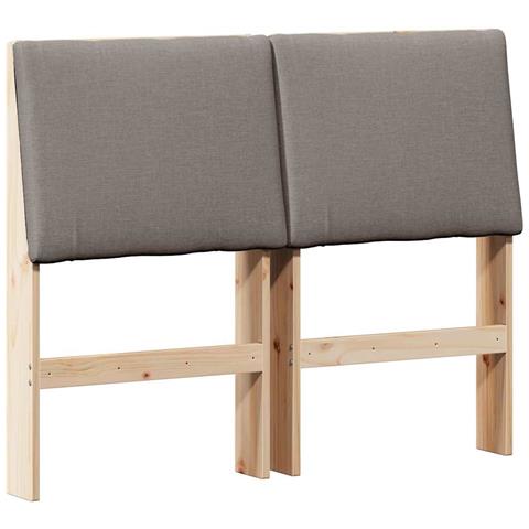Testiera imbottita Talpa 120 cm Pino massello - Foto 1
