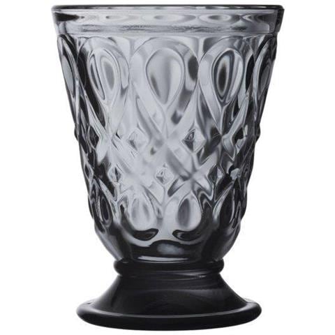 Lyonnais Bicchiere Antracite - Eleganti bicchieri in vetro pressato - Foto 2