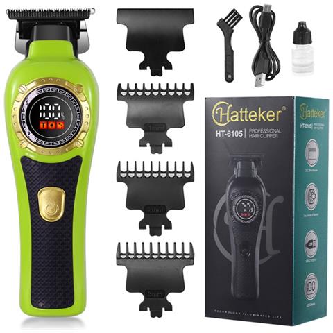 Tagliacapelli Professionale Verde Per Incisioni - Regolabarba Cordless Con Display Lcd - Foto 1