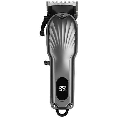 Tagliacapelli Elettrico Ricaricabile Cordless Professionale Con Lama In Ceramica E Display Lcd Grey - Foto 2