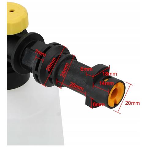 Pianificatore Di Schiuma 750ml Compatibile Con Idropulitrice Kärcher K2-k7 - Attacco Bayonet, Regolazione Detergente E Flusso, Alta Durata - Foto 8
