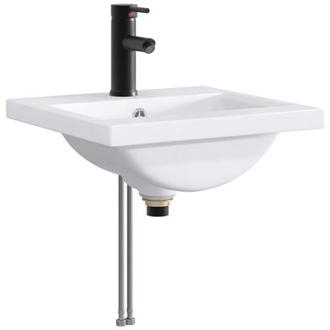Lavabo da bagno Nero Opaco 42 x 40 x 16,5 cm Metallo - Foto 1