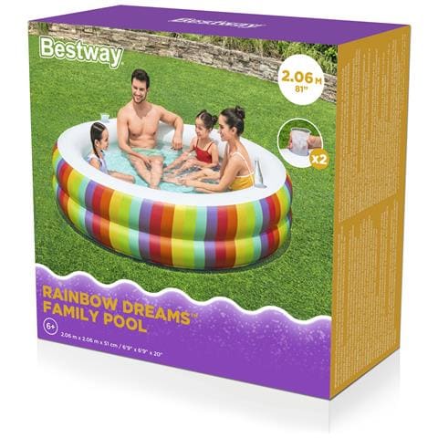 54443 piscina fuori terra Piscina gonfiabile Piscina rotonda Multicolore - Foto 18