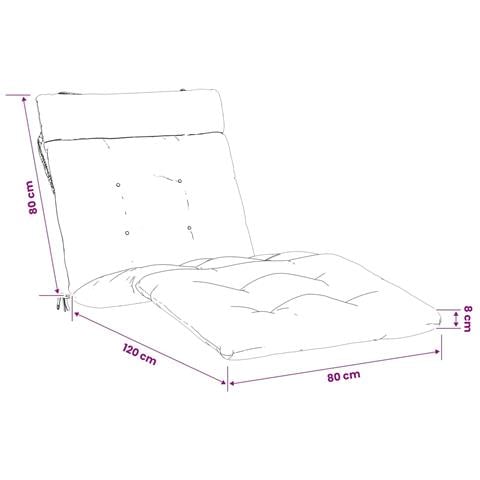 Cuscino per Lettino VIANEN 100% Poliestere Grigio - Foto 7