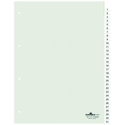 Divisorio Numerico 1-31 20 Tasti Fori 80x80x80 Inserti Sostituibili A4 - Foto 1