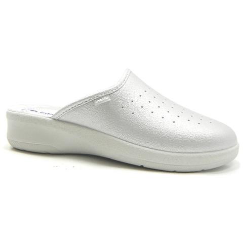 50 33 Ciabatte Donna Sabot Traforati Lamè Argento - 40 Argento - Foto 1