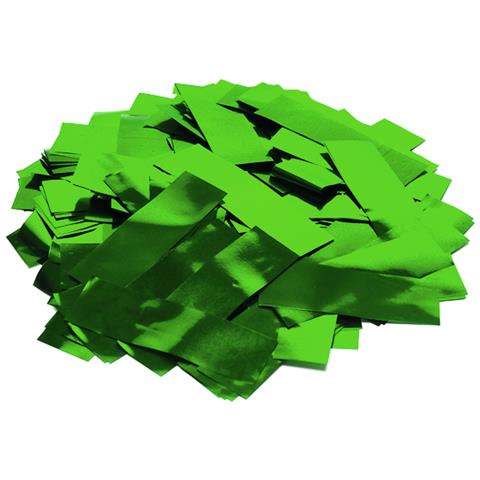 Metallic Confetti Rectangular 55x18mm, Green, 1kg - Foto 1