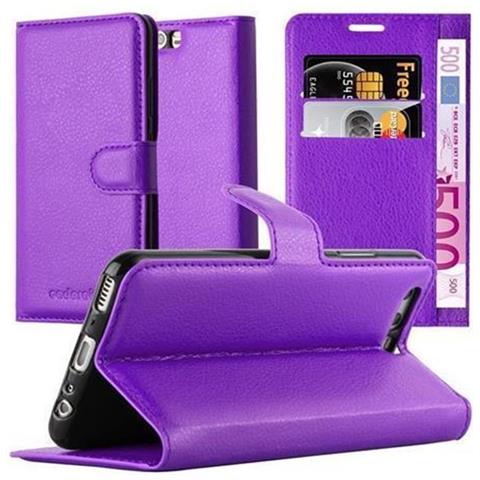 Custodia Compatibile Con Huawei P10 In Violetta Ametista - Coperchio Protettiva Con Chiusura Magnetica, Funzione Stand E Tasca Per Le Carte - Foto 1