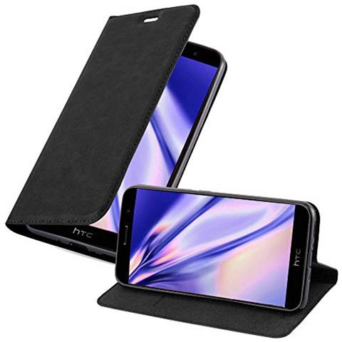 Custodia Compatibile Con Htc Ocean / U11 In Nero Di Notte - Coperchio Protettiva Con Chiusura Magnetica, Funzione Stand E Tasca Per Le Carte - Foto 1