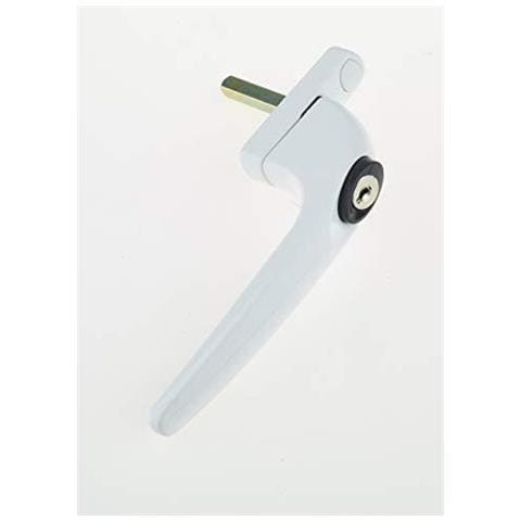 Si-winh-wh Essentials Inline Sostituzione Finestra Maniglia Universal Espag Per Upvc Di Windows Serratura A Chiave Finitura Bianca - Foto 2