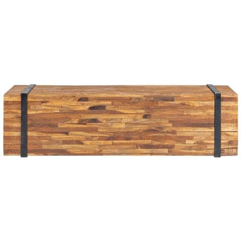 Mobile Porta TV 110x30x32,5 cm in Legno Massello di Teak - Foto 2