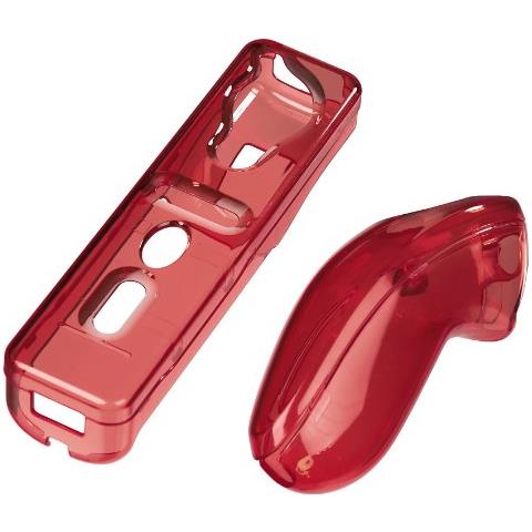 Hardcase Kit for Nintendo Wii Remote Control, transparent-red - Foto 1