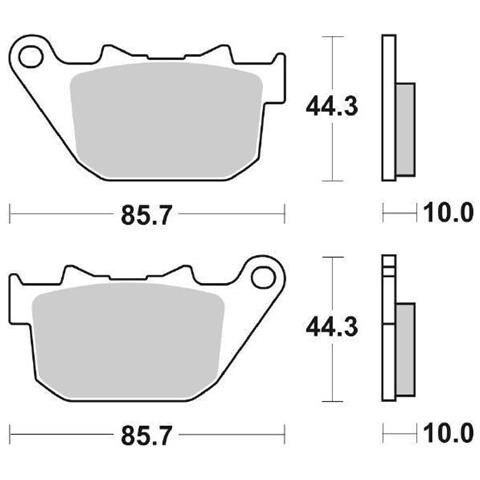Pastiglie Freno Posteriore 808h. ls - Foto 1