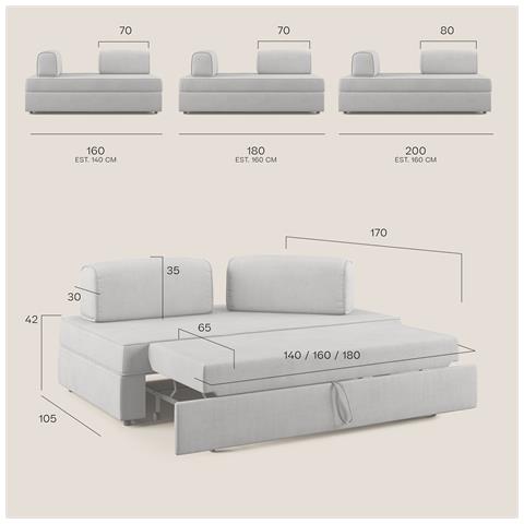 Liberty Divano Con Schienali Movibili T02 Marrone - Foto 8