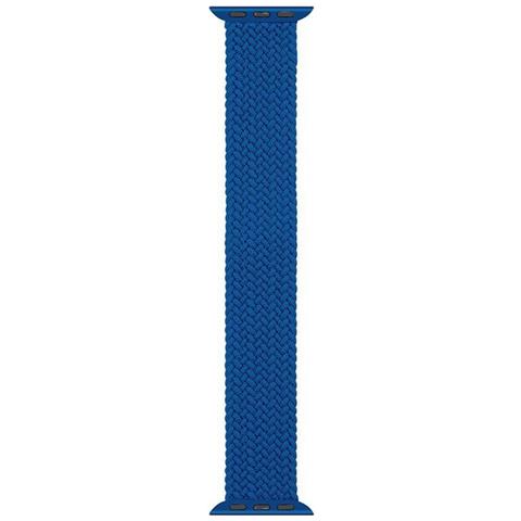 Cinturino Xl 765 Originale Braided String Per Apple Watch 1-2-3-4-5-6-7-se 38 40 41mm Blu - Foto 4