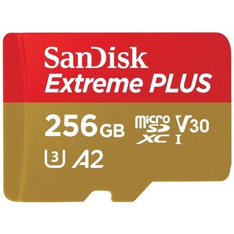 Sandisk Extreme Plus - Scheda Di Memoria Flash [adattatore Da Microsdxc A Sd In Dotazione] - 256 Gb - A2 / Video Class V - Foto 1