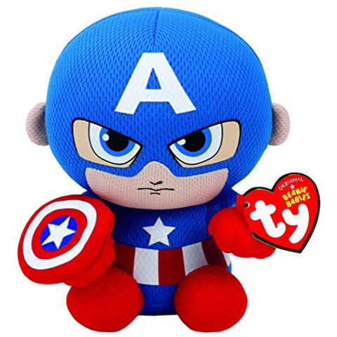 Peluche Ty Capitan America, Blurossobianco, Normale - Foto 1