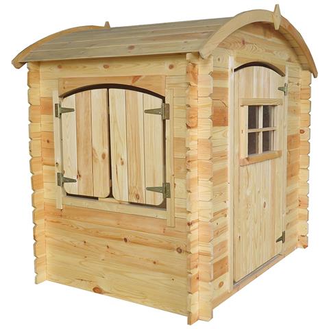 Casetta Legno Per Bambini - Casetta Giocattolo Per Bambini - L112xl146xa145cm / 1,1m2 - Casetta Da Gioco Da Esterno - Casetta Da Giardino Timbela M505-1 - Foto 2