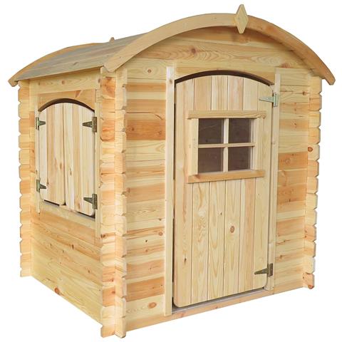 Casetta Legno Per Bambini - Casetta Giocattolo Per Bambini - L112xl146xa145cm / 1,1m2 - Casetta Da Gioco Da Esterno - Casetta Da Giardino Timbela M505-1 - Foto 1
