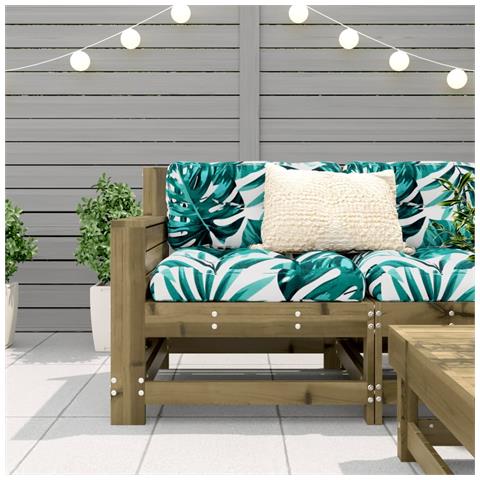 Divano senza Braccioli da Giardino 69x62x70,5cm Pino Impregnato - Foto 3