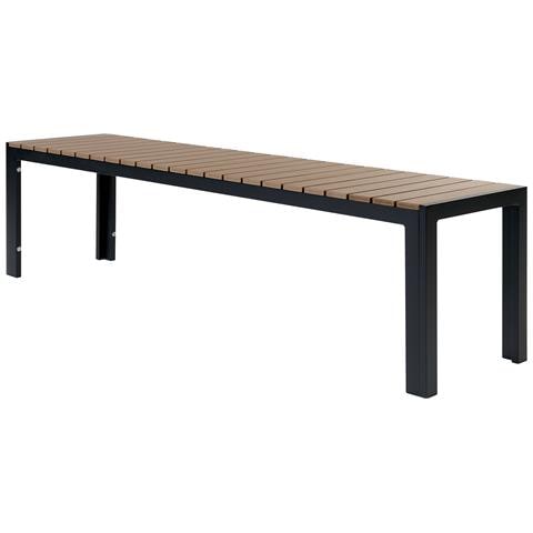 Set Da Pranzo Alluminio Anodizzato Legno Chiaro E Nero Nardo - Foto 8