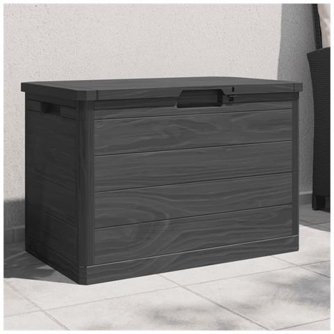 Contenitore Cuscini Antracite 77,5x44,5x53 Cm In Polipropilene - Foto 1