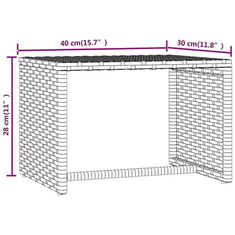 Lettini Prendisole 2pz Con Tavolino Grigio In Polyrattan - Foto 2