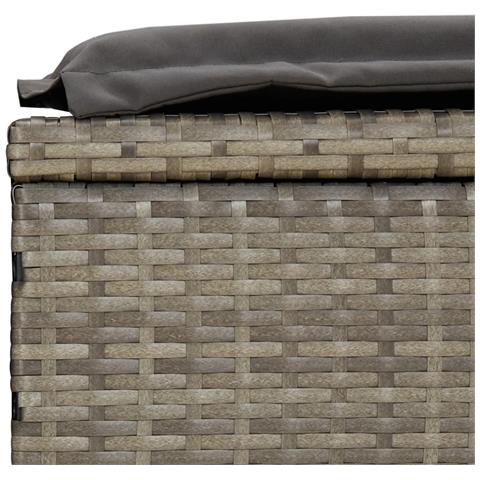 Lettini Prendisole 2pz Con Tavolino Grigio In Polyrattan - Foto 10