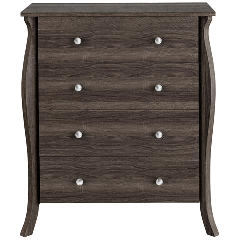 Ludwig Comò Con 4 Cassetti In Agglomerato Rovere Grigio - Foto 2