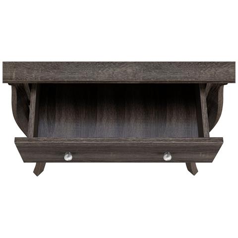 Ludwig Comò Con 4 Cassetti In Agglomerato Rovere Grigio - Foto 6