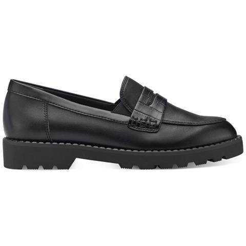 Black Casual Closed Loafers Mocassino Sintetico E Tessile Scarpe Donna Nero Eu 37, 1-24312-41 020 - Foto 2