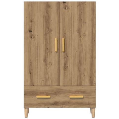 Credenza Rovere Artigianale 70x31x115 Cm In Legno Multistrato - Foto 3