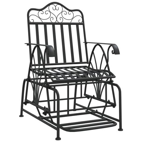 Panca Glider 61 Cm Nera In Acciaio - Foto 1