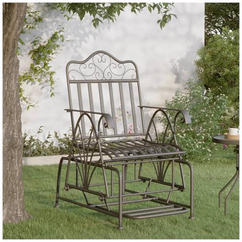 Panca Glider 61 Cm Nera In Acciaio - Foto 7