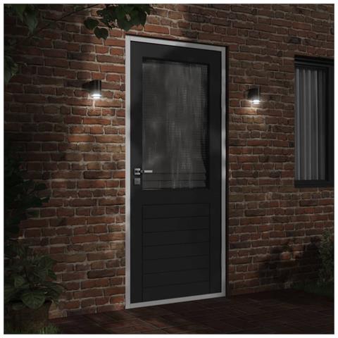 Lusso Casadino - Applique Da Parete Per Esterni 2 Pz Nere Alluminio Pressofuso - Foto 2